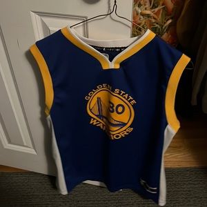 Steph Curry golden state warriors jersey (used) Kids size Large